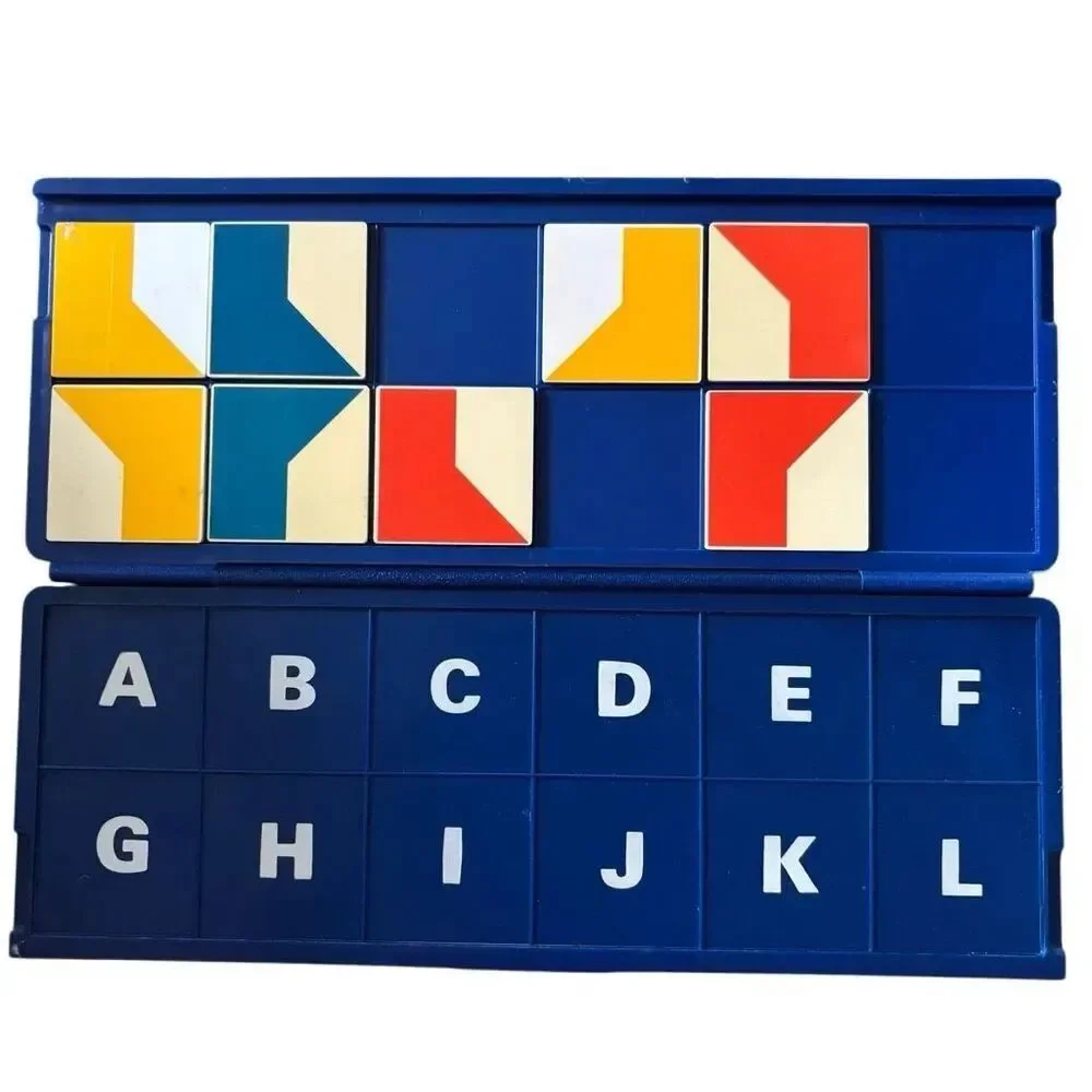 Discovery Toys Think-It-Through Tiles-4 Missing- 1989